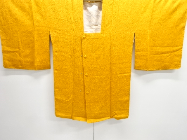 JAPANESE KIMONO / UNUSED MICHIYUKI COAT / WOVEN ABSTRACT PATTERN 